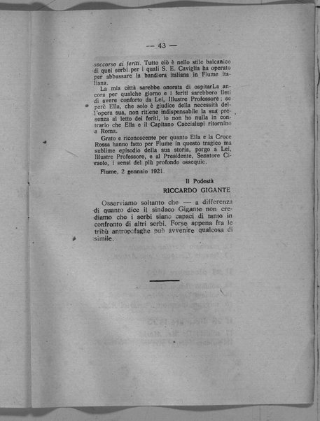 L'assasinio di Fiume. Narrazione documentata delle giornate sanguinose del Natale fiumano